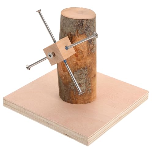 YARNOW Hamsterrad Aus Natürlichem Holz Beißspielzeug Für Kaninchen Kauspielzeug Für Hamster Meerschweinchen Igel Heimtierbedarf Langlebiges Spielzeug Für Kleintiere von YARNOW