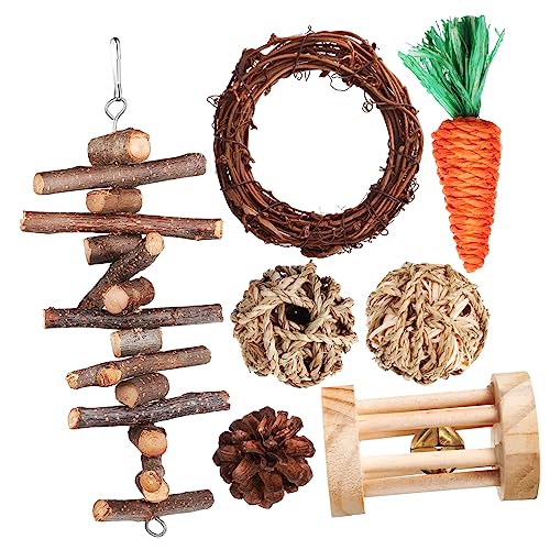 YARNOW Käfigzubehör Für Kleintiere Spaßiges Kauspielzeug Naturholz-rattanball Heu-Ball Und Kauspielzeugen Für Hamster Meerschweinchen Rennmäuse Und Chinchillas YARNOW Käfigzubehör Für Kleintiere Spaßiges Kauspielzeug Naturholz-rattanball Heu-Ball Und Kauspielzeugen Für Hamster Meerschweinchen Rennmäuse Und Chinchillas von YARNOW