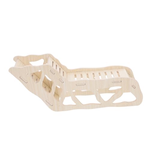 YARNOW Hamster Klettern Spielzeug Holzleiter für Kleintiere Ruheleiter für Meerschweinchen Eichhörnchen Rennmäuse Verformungsbeständig für Käfige und von YARNOW