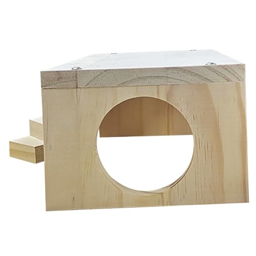 YARNOW Hamster-treppensprungplattform Spielplatz Rosa Hamsterkäfig Hamster Gehege Welpe Nest Hamsterkäfig Für Zwerghamster Ratte Hamstersubstrat Hamster Mehrkammerversteck Hölzern von YARNOW