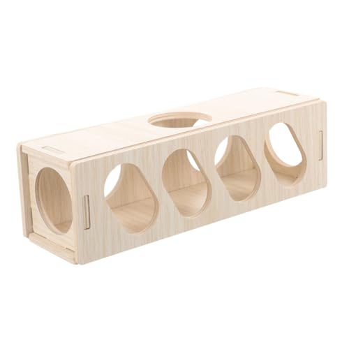 YARNOW Hamsterbedarf verstecken Hamsterkäfig Labyrinth Multi Welpe Hamster hamsterspielzeug Haustierspielzeug für Kleintiere Meerschweinchen verbirgt Sich hölzern von YARNOW
