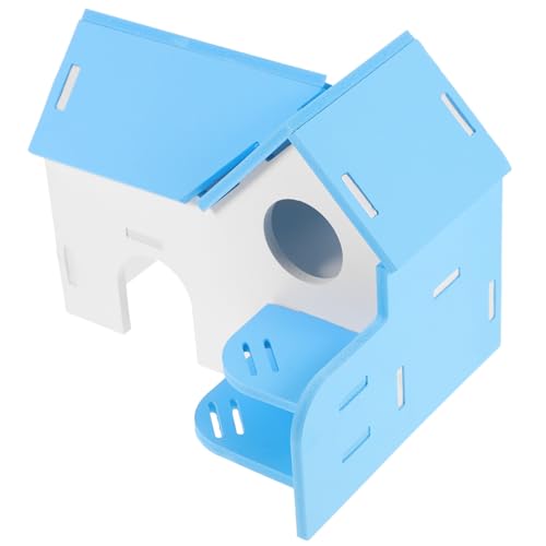 YARNOW Hamsterbett Hamster käfig Hamster cage hamsterkäfige Hamstervilla nagerhaus Hamster -Spielhaus verstecken klein Leiter entzückendes Rattenversteck empfindliches Hamsterversteck PVC von YARNOW