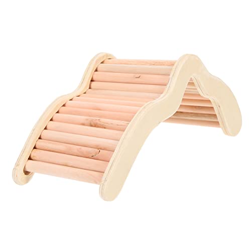 YARNOW Hamsterbrücke Aus Holz Frettchen Leiter Spielplatz Käfige Hamstertunnel Spielzeugratte Mäusekäfig Ball Hundespielzeug Haustier Laufstall Welpen Laufstall Puzzle Tiere Netz Buche von YARNOW