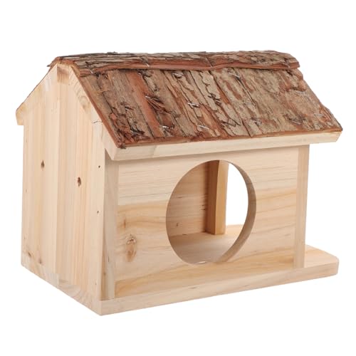 YARNOW Hamsterhütte Hamsterzubehör für Käfige Gehäuse Hamster Unterschlupf Tür Mehrkammer-Hamsterversteck hamsterhaus empfindliches Hamsterversteck Hamster -Versteck hölzern von YARNOW
