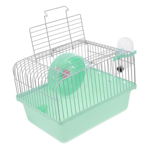 YARNOW Tragbarer Hamsterkäfig Mit Griff Für Hamster Chinchillas Und Kleine Tiere Transportbox Mit Wasserflaschenhalter Und Zubehör Aus Abs-Materialien von YARNOW