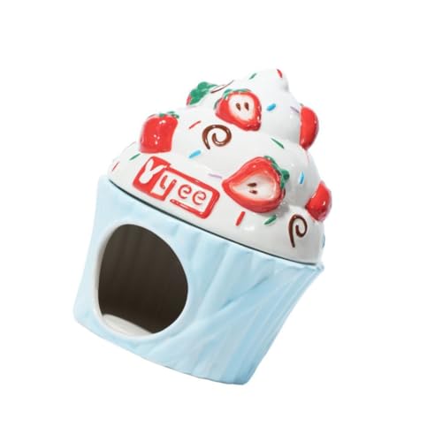 YARNOW Hamsternest Haustier mit Nagetier klein Chinchilla hamsterhaus nagerhaus Hamsterheim Hamsterhöhle Hamsterversteck pet Bed Hamster -Versteck entzückendes Nest Keramik von YARNOW