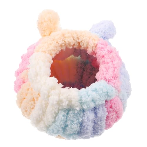 YARNOW Hamsternest Meerschweinchenhäuser Klein Bettwäsche Aus Meerschweinchen-Fleece Gemütliche Hamsterhöhle Versteck Kaninchen Schweine Hütte Bettwäsche Für Colorful Plastik von YARNOW