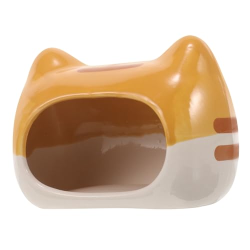 YARNOW Hamsternest Versteck Haustier Kühlung keramikhaus für Hamster Keramik Hamsterhaus Hamster-Kühlnest Hamster Schlafhaus Hamster-Sommerschlafhaus Hamsterkäfig aus Keramik von YARNOW