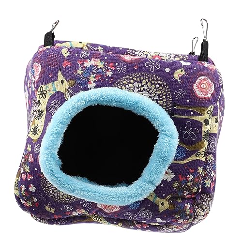 YARNOW Hamsternest nagerhaus haustierbett Nistplatz für Haustiere Schlafhaus für Kleintiere Kuschelhöhle für Haustiere Käfig Hamsterhaus Ruhebett für Haustier Baumwolle Violett YARNOW Hamsternest nagerhaus haustierbett Nistplatz für Haustiere Schlafhaus für Kleintiere Kuschelhöhle für Haustiere Käfig Hamsterhaus Ruhebett für Haustier Baumwolle Violett von YARNOW