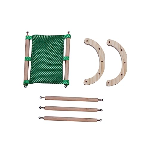 YARNOW Holzstreuer Für Hamster Haustier Bett Winterbett Aus Holz Und Baumwolle Nest Für Kleine Tiere Bequemer Schlafplatz Für Hamster Und Meerschweinchen von YARNOW