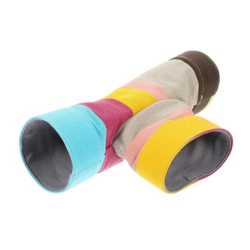YARNOW Hamsterspieltunnel Hamster hamsterspielzeug kaninchenspielzeug Travel pet Toy Hamsterröhrenhaus klein lustiges Tunnelspielzeug Eichhörnchen-Tunnel- Segeltuch von YARNOW