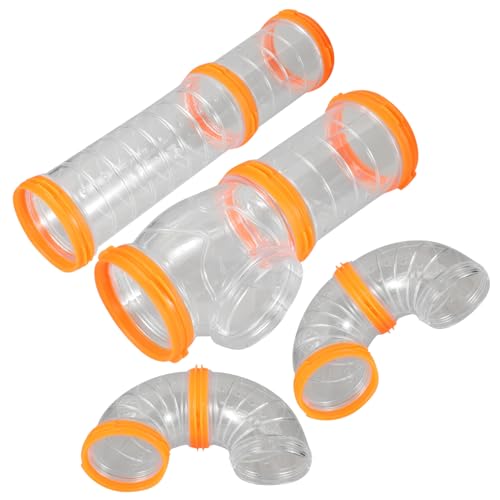 YARNOW Meerschweinchenröhre Mit Tunnel Und Verstecken Für Hamster DIY-hamstertunnel-kit Hamsterkäfig-zubehör Transparente Verbindung Für Spielplatz Und Lebensraum von YARNOW