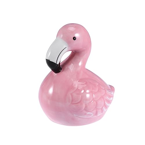 YARNOW Flamingo Design Keramisches Kühlnest Für Hamster Cooles Schlafhaus Für Kleine Haustiere Langlebig Und Leicht Zu Reinigen Für Zwerghamster Und Ähnliche Tiere von YARNOW