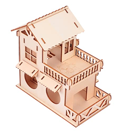 YARNOW Hamstervilla Tunnel Hütte Zwerg Aus Versteck Geformt Mini-hamsterkäfig- Hamster -käfigmöbel Klein Nahrungssuche Hamster Holzversteck Hölzern YARNOW Hamstervilla Tunnel Hütte Zwerg Aus Versteck Geformt Mini-hamsterkäfig- Hamster -käfigmöbel Klein Nahrungssuche Hamster Holzversteck Hölzern von YARNOW