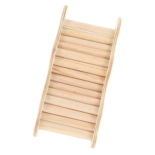 YARNOW Hamsterwellenleiter Hamster brücke Hamster hamsterzubehör Hamster zubehör Rattenleitern Hamsterspielzeug Klettern lustige Chinchilla-Leitern Hamster-Kletterleiter hölzern von YARNOW