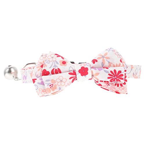 YARNOW Haustier Katzenhalsband Kitten katzenzubehöhr für zubehör für Bowtie weihnachtsdeko Dekorationszubehör für Haustiere Partygeschenke Baumwolle rot von YARNOW
