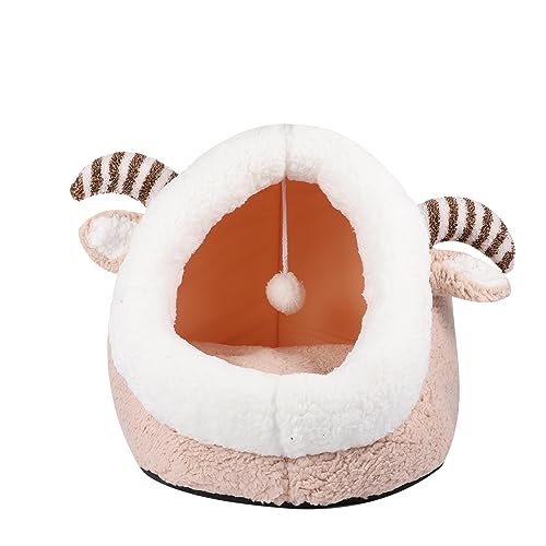 YARNOW Katzenbett Warm Haustierbett rutschfeste Boden Katzennest Haustierkissen Leicht Zu Reinigen Haustierbett von YARNOW