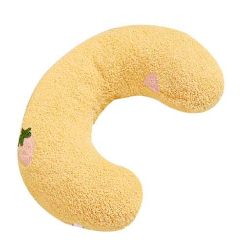 YARNOW Haustier Nackenkissen tierkissen Cute Pillow Krapfen Katze schläft Bananen Bettkissen Haushalt Nackenschutzkissen gebraten Kätzchen Nackenpolster Kopfkissen Katzenbett Samt von YARNOW