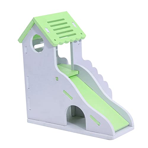 YARNOW Haustier-Mäuse-Hütte hamsterhaus Hamster nagerhaus für Hamster hamsterspielzeug Hamsternest Spielhaus für Haustiere buntes Hausspielzeug Bambus Green von YARNOW