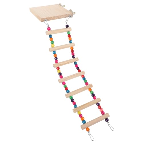 YARNOW Vogelspielzeug Für Wellensittiche Und Papageien Kletterleiter Mit Plattform Und Spiel Für Kleine Vögel Und Für Käfige Und Transportboxen von YARNOW