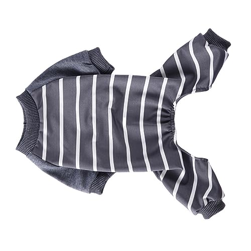YARNOW Haustier-Pyjama Welpenpyjama für kleine Hunde Hundebetten Hundespielzeug Hundekleidung Hundewelpen Hundepyjama hundemantel warme Hundebekleidung Hunde-Pyjama Polyester Grey von YARNOW
