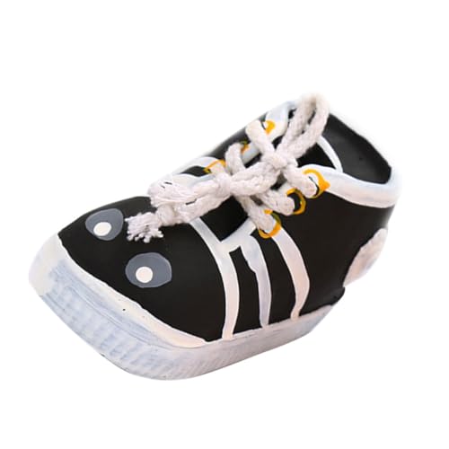 YARNOW Hundespielzeug Schuhform Mit Quietschfunktion Kauspielzeug Für Hunde Fördert Zahnpflege Und Spielverhalten Für Kleine Und Große Hunde Schwarz YARNOW Hundespielzeug Schuhform Mit Quietschfunktion Kauspielzeug Für Hunde Fördert Zahnpflege Und Spielverhalten Für Kleine Und Große Hunde Schwarz von YARNOW