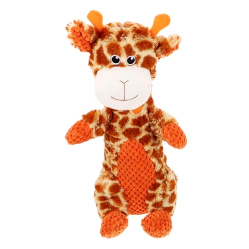 YARNOW Haustier Spielzeug Kauspielzeug für Welpen Plüsch-Hundespielzeug Giraffe interaktives Spielzeug Carrot Toy Plüschfigur Spielzeug Babyspielzeug Welpenspielzeug Hundespielzeug klein von YARNOW