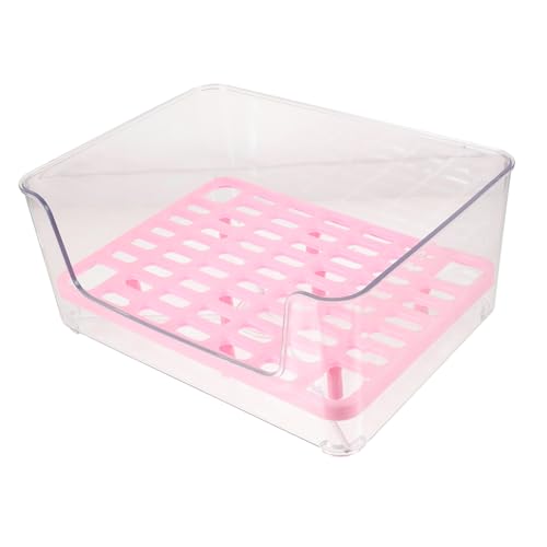 YARNOW Haustier Töpfchen Wurf Katzenstreu Erzogen Katzentoiletten Mülleimer Verklumpung Der Streu Halbgeschlossene Katzentoilette Drinnen Tablett Kätzchentoilette Rosa Acryl YARNOW Haustier Töpfchen Wurf Katzenstreu Erzogen Katzentoiletten Mülleimer Verklumpung Der Streu Halbgeschlossene Katzentoilette Drinnen Tablett Kätzchentoilette Rosa Acryl von YARNOW