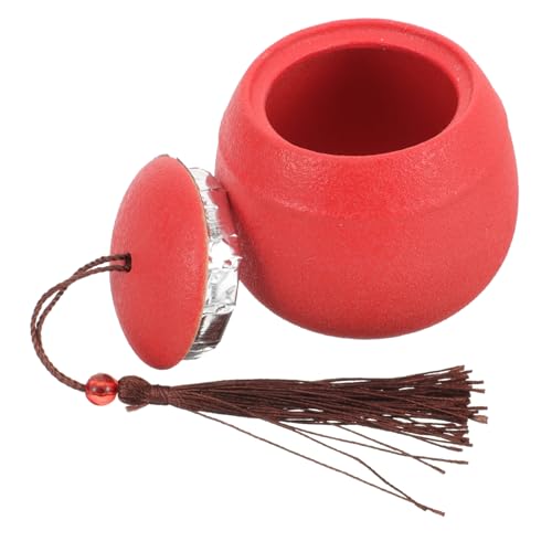 YARNOW Haustier Urne Asche Haustier-denkmal Hund Urne Wurf Haustierbedarf Grabstein Sarg Hundedenkmal Medaillon Einäscherung Pfote Trauer Hunde-PIPI-Pads Urnen Bausatz Rot Keramik von YARNOW