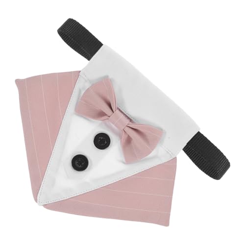 YARNOW Dog Bandana Verstellbares Halsband Für Hunde Salivahandtuch Für Hochzeiten Und Partys Süßes Design Mit Schleife von YARNOW