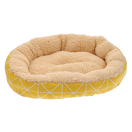 YARNOW Haustierbett Aus Lammvlies Kätzchen Decken Katzenzubehör Katzenbett Mit Nest Drinnen Höhle Haustiere Bedeckt Waschbar Klein Katze Für Wohnungskatzen Hitze Kätzchendecke Yellow Tuch YARNOW Haustierbett Aus Lammvlies Kätzchen Decken Katzenzubehör Katzenbett Mit Nest Drinnen Höhle Haustiere Bedeckt Waschbar Klein Katze Für Wohnungskatzen Hitze Kätzchendecke Yellow Tuch von YARNOW