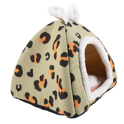 YARNOW Haustierbett Versteck Welpenbett hundebett hundebett Betten Bettwäsche aus Meerschweinchen-Fleece Bettwäsche für kleine Haustiere Guinea-Bett Hamsterhaus Bett im Rattenhaus Flanell von YARNOW