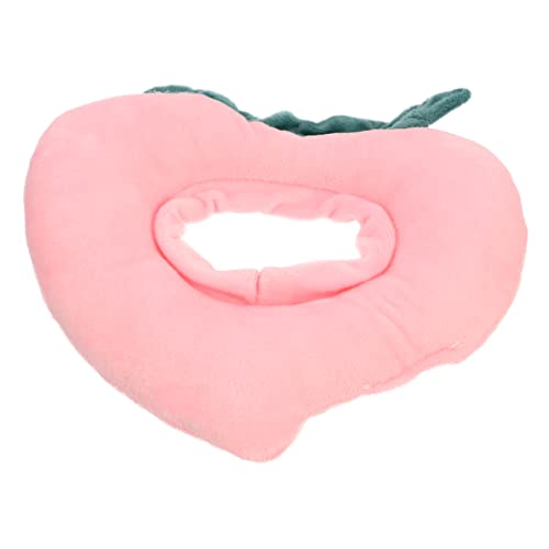 YARNOW Haustierhalsband schützend Kragen Zapfen Schild mit pet paw katzenhalsband Haustierprodukt Haustierverletzung Genesungshalsband für Katzen Halsschmuck für Haustiere Plüsch Rosa von YARNOW