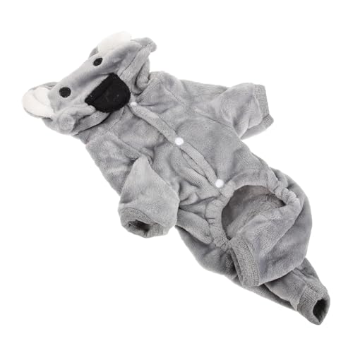 YARNOW Haustierkleidung pet Supplies hundemantel Haustierbekleidung cat Clothing für Hunde Plaudern Mittel Strickjackenkleidung für Haustiere Entzückender Welpen-Hoodie Korallenvlies Grey von YARNOW