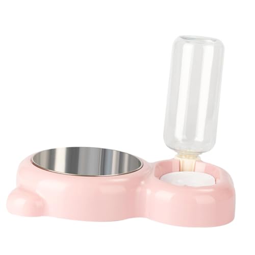 YARNOW Haustiernapf automatische Wasserfütterungshunde Brunnen Trinken pet Feeder pet Supplies Katzennäpfe Hundenäpfe Katzennapf Futternapf für Haustiere füttern Trinkschale Geschirr Rosa von YARNOW