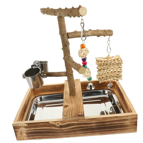 YARNOW Hölzerne Vogelausbildungsstand Center klein Vogelspielzeug Papageienspielzeug Vogel Stehen großer Papageienbarsch Seilenspielzeug Papageienzubehör Papageienstange papagei YARNOW Hölzerne Vogelausbildungsstand Center klein Vogelspielzeug Papageienspielzeug Vogel Stehen großer Papageienbarsch Seilenspielzeug Papageienzubehör Papageienstange papagei von YARNOW
