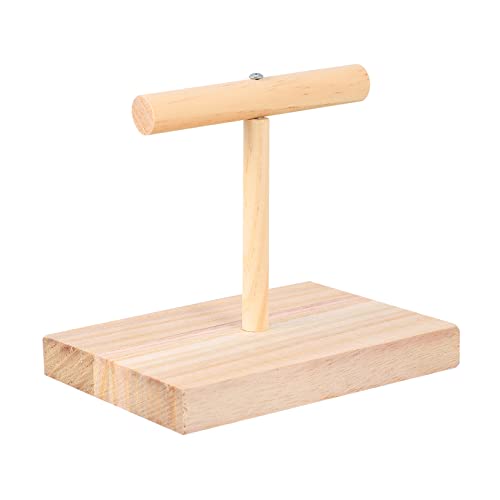 YARNOW Holz t Sitzstange Für Papageien Vogelspielzeug Kauspielzeug Vogel t Stand Für Ziervögel Klettern Kauen Schreibtisch Vogelspielzeug von YARNOW