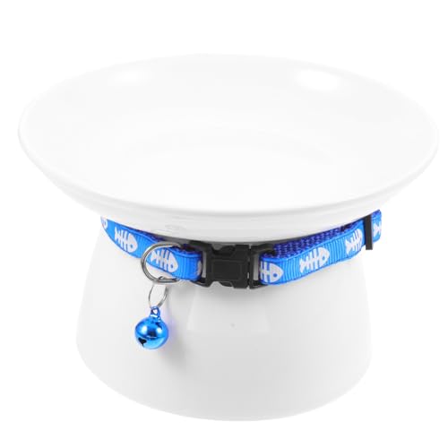 YARNOW Hohe Katzen Schale pet Bowl hundeartikel cat Bowl Katzennapf katzenfutter schüssel angehoben Futternäpfe für Katzen Fütterung drinnen Essen Katzenbedarf Katzenfutterschale Keramik von YARNOW