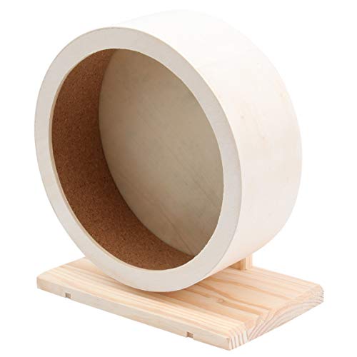 YARNOW Holz Laufrad für Hamster Spinner Große Haustier Übungsrad für Kleine Langlebig und Komfortabel für Hamster und Zwerghamster Fördert Gesundes von YARNOW