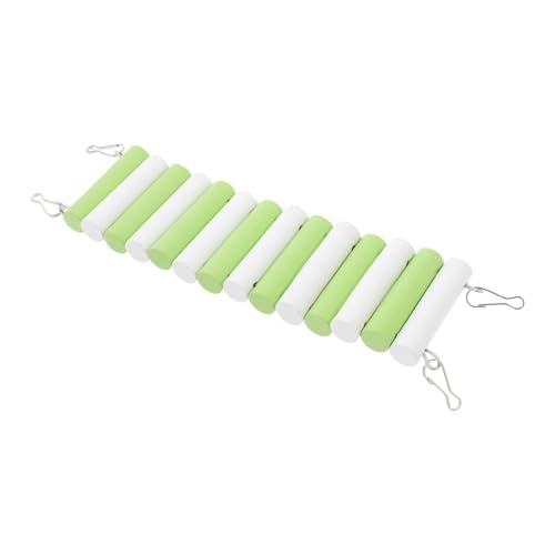 YARNOW Holzleiterspielzeug Hamsterspielzeug Hamster-hängebrücke Light Green Hölzern von YARNOW