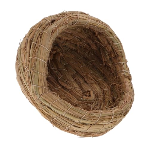 YARNOW Hühnerstall Haustierbett aus Strohgeflecht Simuliertes Rattan gewebter Vogelnest Hühnerschlafhaus handgeflochtenes Vogelnest aus Stroh gewebtes Nest Dark Brown YARNOW Hühnerstall Haustierbett aus Strohgeflecht Simuliertes Rattan gewebter Vogelnest Hühnerschlafhaus handgeflochtenes Vogelnest aus Stroh gewebtes Nest Dark Brown von YARNOW