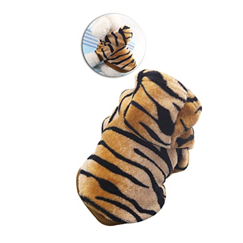 YARNOW Kapuzenpullover Für Hunde Hundekleidung Mantel Hund Tiger Kostüm Aquariumdekorationen Groß Hundegeburtstagsmütze Kleines Hamsterrad Hundekleidung Fotografieren Herbst Und Winter von YARNOW