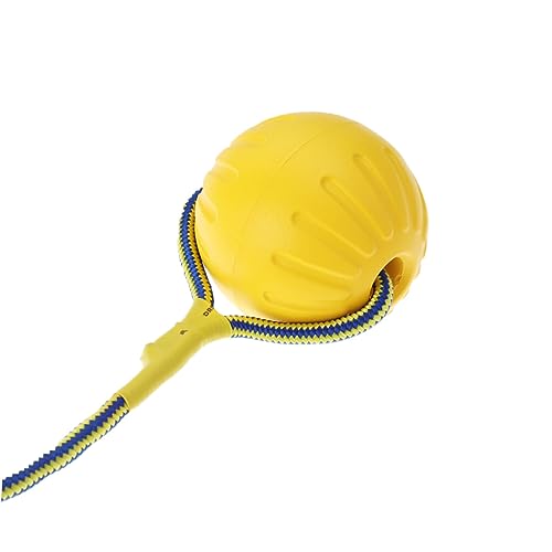 YARNOW Hundeball mit Seil interaktives Dog Toy hundspielzeug Dogs Toys für Haustiere Hundeballwerfer prallen Hohler Eva-Ball am Seil Hundeball am Seil Yellow YARNOW Hundeball mit Seil interaktives Dog Toy hundspielzeug Dogs Toys für Haustiere Hundeballwerfer prallen Hohler Eva-Ball am Seil Hundeball am Seil Yellow von YARNOW