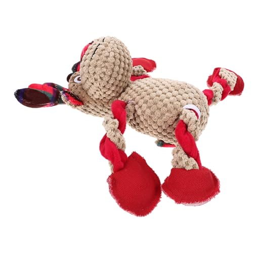 YARNOW Pet Dog Chew Toy Weihnachtsmann Plüschspielzeug Für Hunde Langlebiges Interaktives Kau Und Trainingsspielzeug Für Welpen Für Teething Und Spielzeit YARNOW Pet Dog Chew Toy Weihnachtsmann Plüschspielzeug Für Hunde Langlebiges Interaktives Kau Und Trainingsspielzeug Für Welpen Für Teething Und Spielzeit von YARNOW