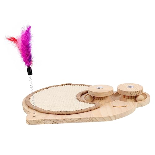 YARNOW Interaktives Katzenspielzeug aus Holz mit Sisal Kratzbrett Schneckenform Stabiler für Katzen Fördert Aktives und Krallenpflege für Kätzchen und Katzenliebhaber YARNOW Interaktives Katzenspielzeug aus Holz mit Sisal Kratzbrett Schneckenform Stabiler für Katzen Fördert Aktives und Krallenpflege für Kätzchen und Katzenliebhaber von YARNOW