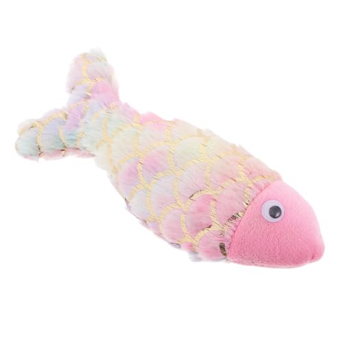 YARNOW Interaktives Katzenspielzeug aus Plüsch mit Realistischem Koi Fischdesign Kauspielzeug für Indoor Katzen Kauen und Zahnpflege YARNOW Interaktives Katzenspielzeug aus Plüsch mit Realistischem Koi Fischdesign Kauspielzeug für Indoor Katzen Kauen und Zahnpflege von YARNOW