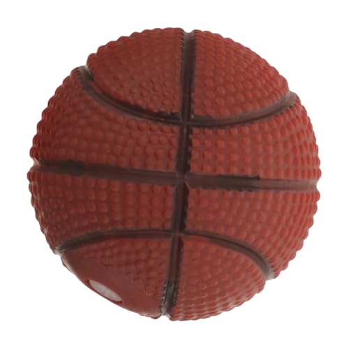 YARNOW Interaktives mit Quietschfunktion Federnder Kauspielzeug Basketball für Innen und Außenaktivitäten Fördert Bewegung von YARNOW