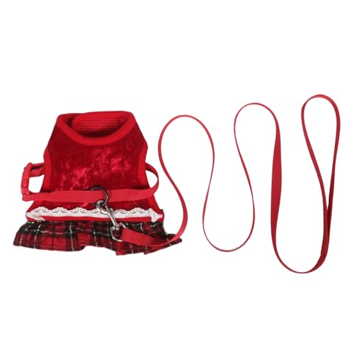 YARNOW Kaninchen Geschirr und Leine Verstellbares Kleines Haustierweste Atmungsaktiv Leichtes Design für Kaninchen Meerschweinchen Katzen Geeignet für Outdoor Spaziergänge von YARNOW