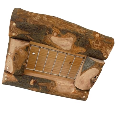 YARNOW Kaninchen-grasständer Aus Holz Meerschweinchen Tiere Kleintierfutterautomaten Kaninchenfutter Heufütterung Hasenheu Futterspender Gestell Kaninchen Heu Multifunktionsregal Hölzern von YARNOW
