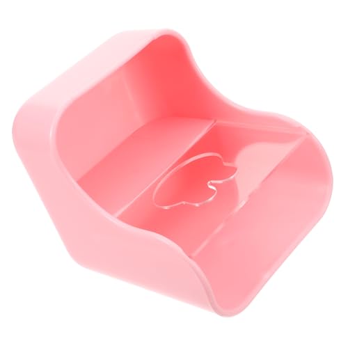 YARNOW Kaninchengrasbecken Meerschweinchen Futter Hasenheu Futterstelle Für Kaninchen Futterspender Haustiere Kaninchenfutter Füttern Schüsseln Drinnen Essen Halter Rosa Plastik von YARNOW